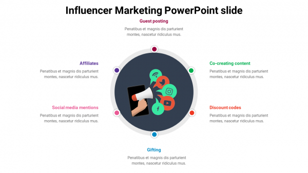 Influencer Marketing PowerPoint slide
